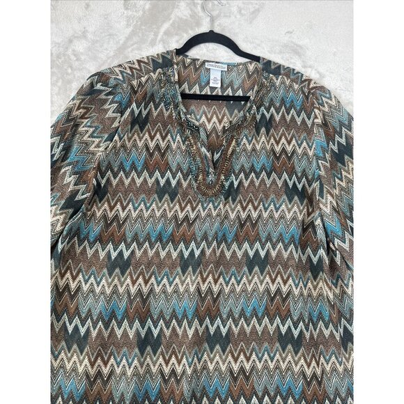 Women’s Catherine’s Blouse Multicolored Beaded Plus Size 3X - Picture 7 of 12